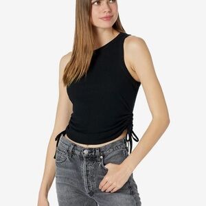 1. State Side Seam Seafoam Green Rouched Tank Size Large